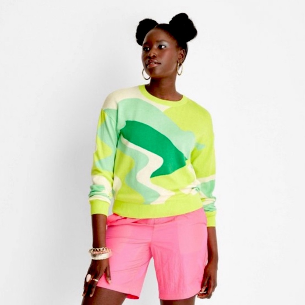 Target Future Collective - Alani Noelle sweater - size S green/yellow